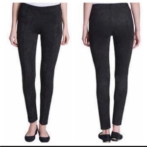 NWT Andrew Marc black Faux Suede Skinny Pants